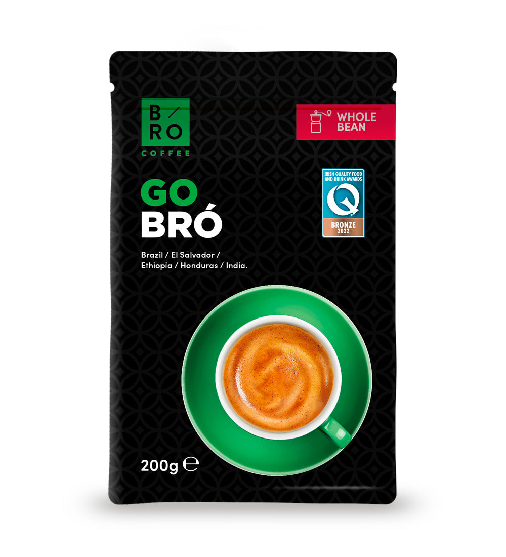 Go Bro Retail Whole Bean 200g x 12