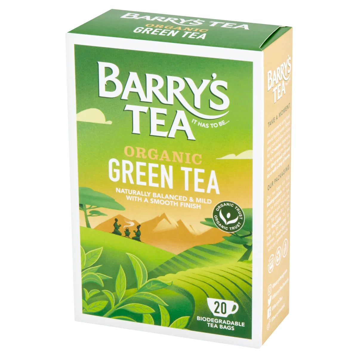 Barrys Organic Green Tea 20s