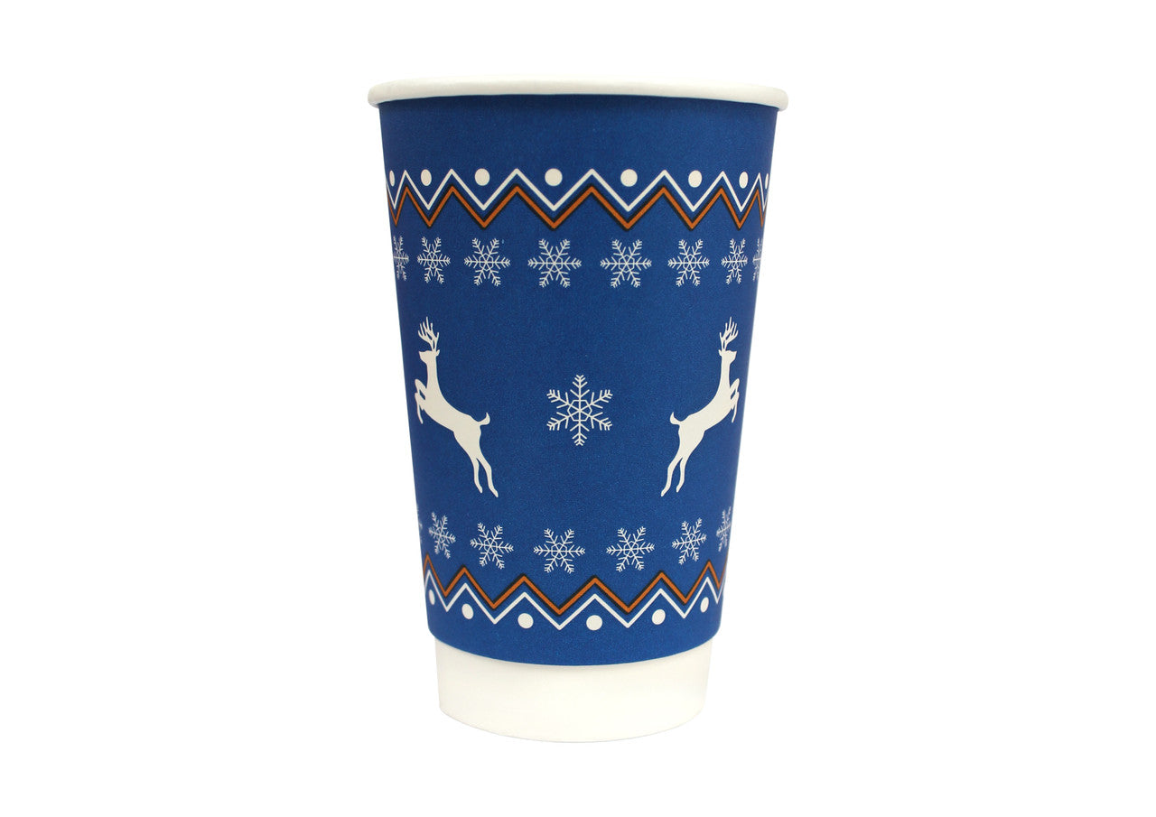 12oz Double Wall Christmas Cups